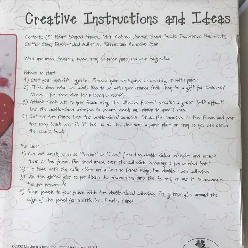 Valentines Craft Kits 2 Mini Gift Boxes Kits & 1 Picture Frame Kit